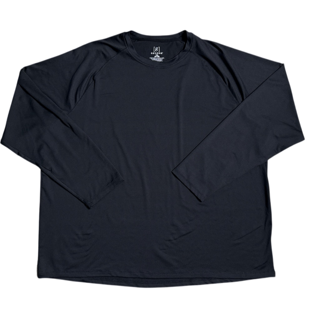 George Mens Crew Neck Black 3XL Long Sleeve Top